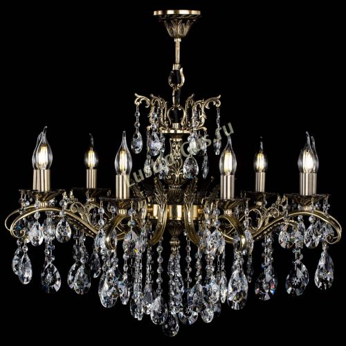 Люстра бронзовая Милана №9/2 звездочка в Новокузнецке Гусь Хрустальный