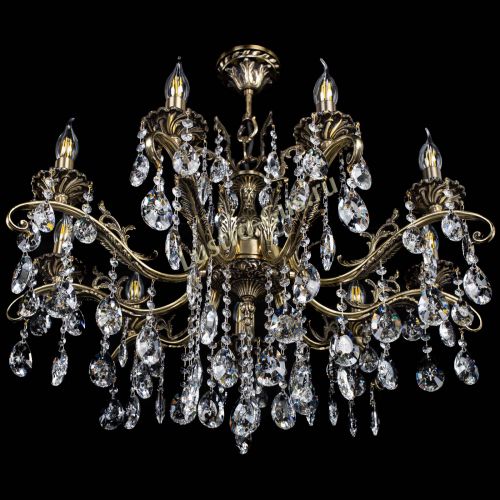 Люстра бронзовая Милана №9/2 звездочка в Новокузнецке Гусь Хрустальный