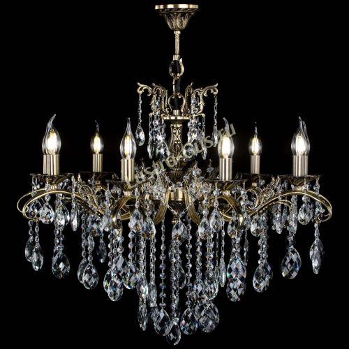 Люстра бронзовая Милана №9 баден в Новокузнецке Гусь Хрустальный