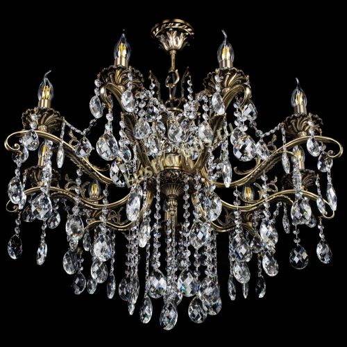 Люстра бронзовая Милана №9 баден в Новокузнецке Гусь Хрустальный