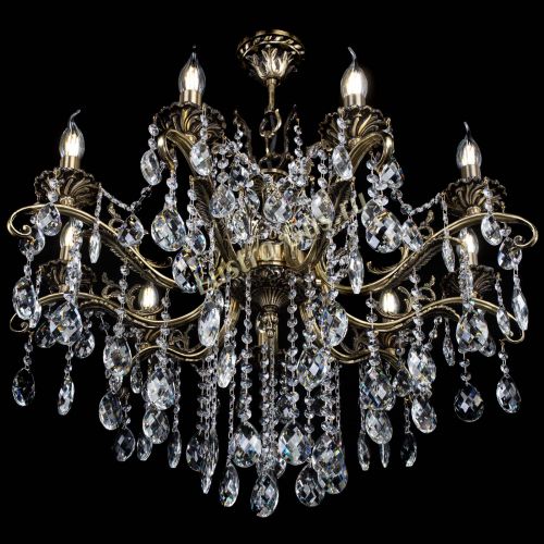 Люстра бронзовая Милана №9 баден в Новокузнецке Гусь Хрустальный