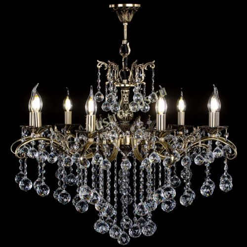 Люстра бронзовая Милана №9 шар в Новокузнецке Гусь Хрустальный