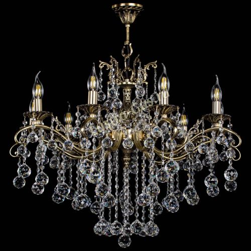 Люстра бронзовая Милана №9 шар в Новокузнецке Гусь Хрустальный