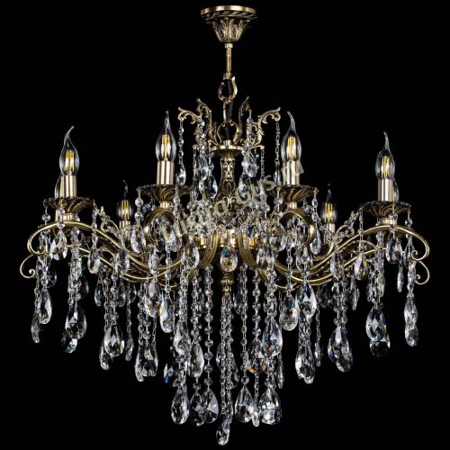 Люстра бронзовая Милана №9 журавлик в Новокузнецке Гусь Хрустальный