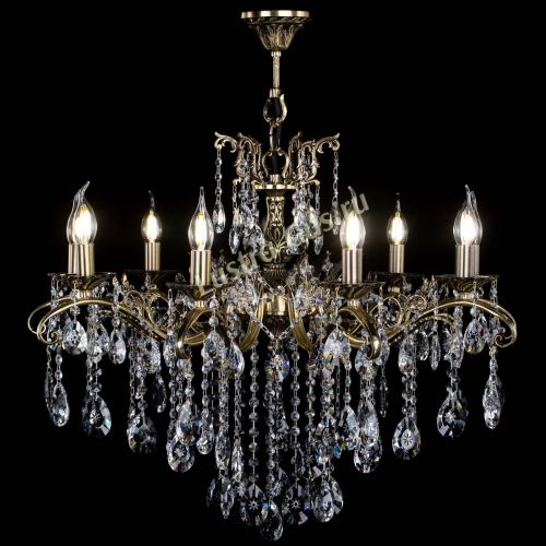 Люстра бронзовая Милана №9 звездочка в Новокузнецке Гусь Хрустальный