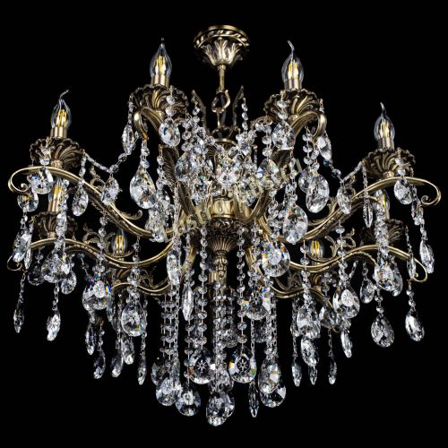 Люстра бронзовая Милана №9 звездочка в Новокузнецке Гусь Хрустальный