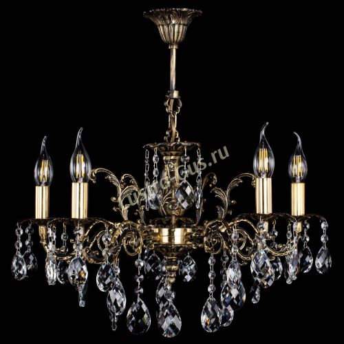 Люстра бронзовая Муза №5/2 баден в Новокузнецке Гусь Хрустальный