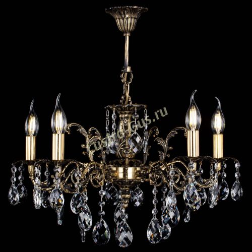 Люстра бронзовая Муза №5/2 баден в Новокузнецке Гусь Хрустальный