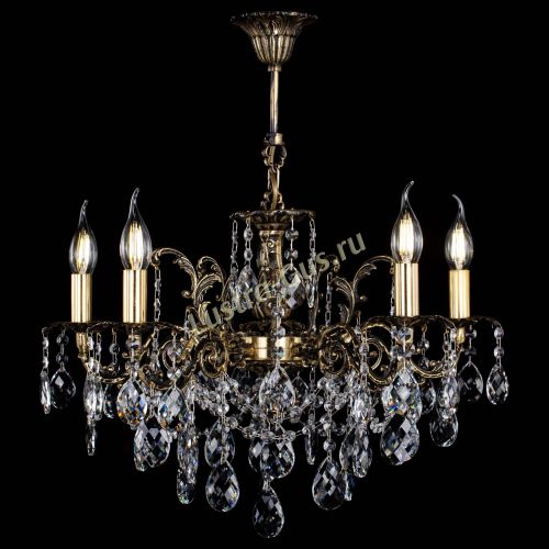 Люстра бронзовая Муза №5 баден в Новокузнецке Гусь Хрустальный