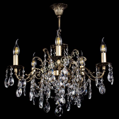 Люстра бронзовая Муза №5 баден в Новокузнецке Гусь Хрустальный