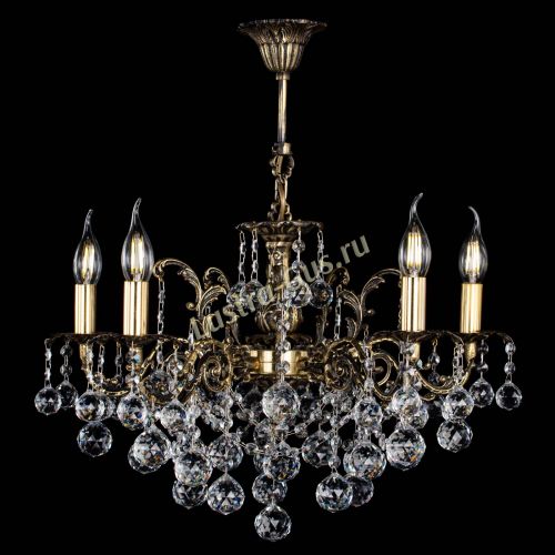 Люстра бронзовая Муза №5 шар в Новокузнецке Гусь Хрустальный