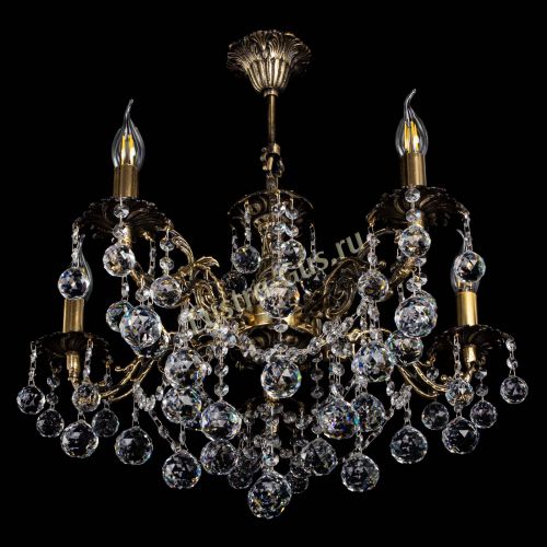 Люстра бронзовая Муза №5 шар в Новокузнецке Гусь Хрустальный