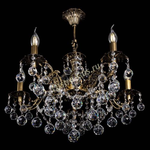 Люстра бронзовая Муза №5 шар в Новокузнецке Гусь Хрустальный