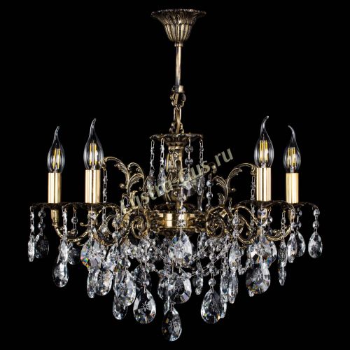 Люстра бронзовая Муза №5 звездочка в Новокузнецке Гусь Хрустальный