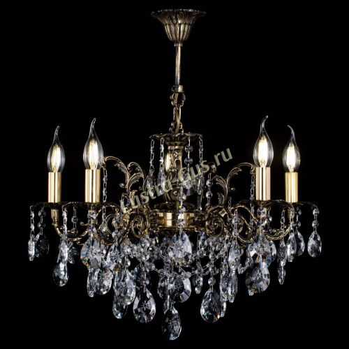 Люстра бронзовая Муза №5 звездочка в Новокузнецке Гусь Хрустальный