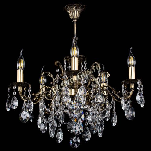 Люстра бронзовая Муза №5 звездочка в Новокузнецке Гусь Хрустальный