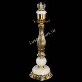 Бронзовая настольная лампа Оникс №1 с абажуром в Новокузнецке