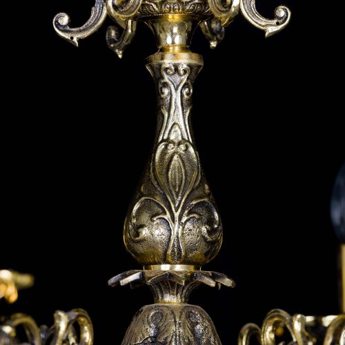 Люстра бронзовая Олимпия №6/1 баден в Новокузнецке Гусь Хрустальный