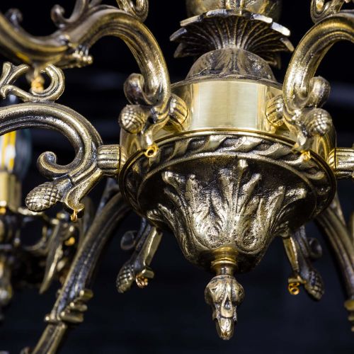 Люстра бронзовая Олимпия №6/1 баден в Новокузнецке Гусь Хрустальный