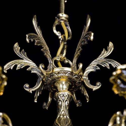 Люстра бронзовая Олимпия №6/1 баден в Новокузнецке Гусь Хрустальный