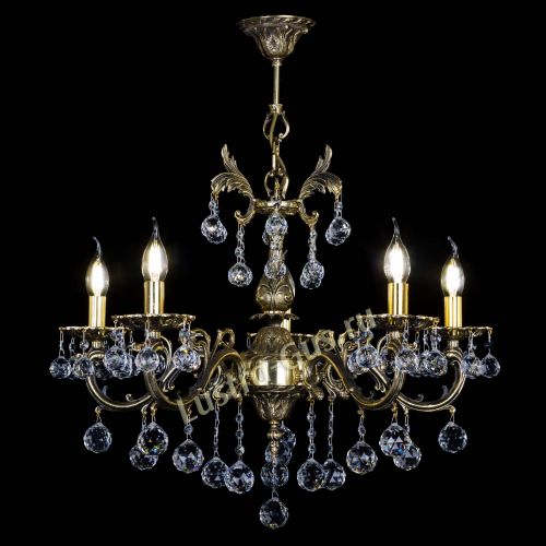 Люстра бронзовая Олимпия №5/1 шар в Новокузнецке Гусь Хрустальный