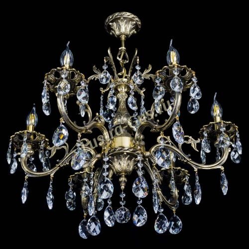 Люстра бронзовая Олимпия №6/1 баден в Новокузнецке Гусь Хрустальный