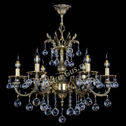 Люстра бронзовая Олимпия №6/1 шар в Новокузнецке Гусь Хрустальный