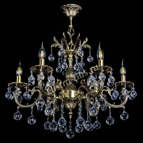 Люстра бронзовая Олимпия №6/1 шар в Новокузнецке Гусь Хрустальный