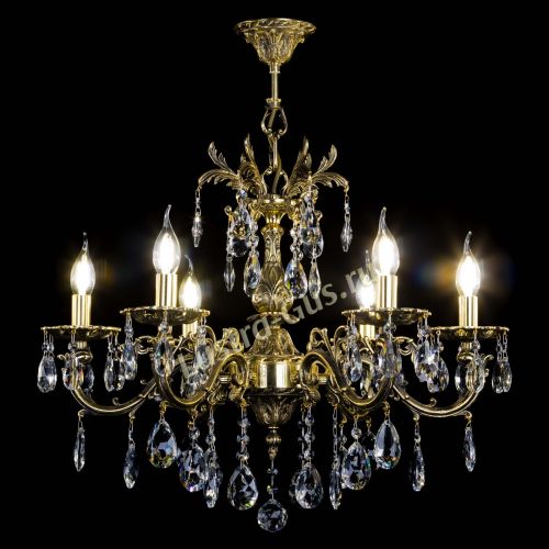 Люстра бронзовая Олимпия №6/1 журавлик в Новокузнецке Гусь Хрустальный