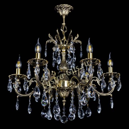 Люстра бронзовая Олимпия №6/1 журавлик в Новокузнецке Гусь Хрустальный