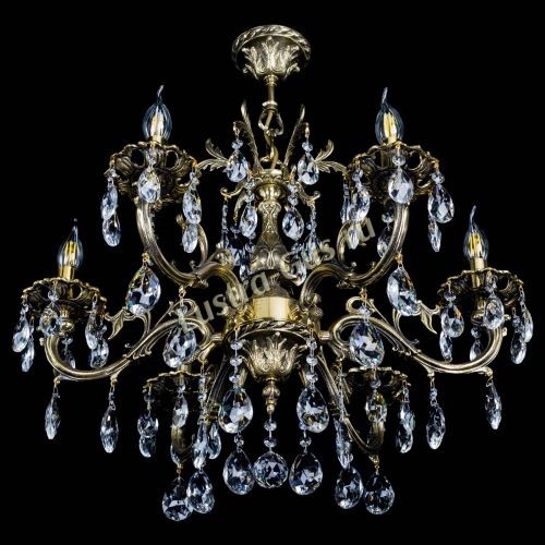 Люстра бронзовая Олимпия №6/1 журавлик в Новокузнецке Гусь Хрустальный