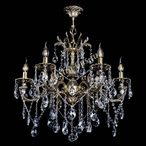 Люстра бронзовая Олимпия №6/3 баден в Новокузнецке Гусь Хрустальный