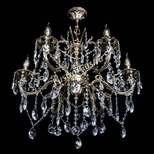 Люстра бронзовая Олимпия №6/3 баден в Новокузнецке Гусь Хрустальный