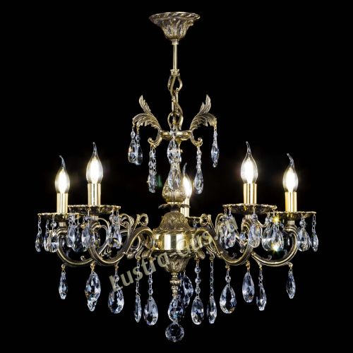 Люстра бронзовая Олимпия №5/1 журавлик в Новокузнецке Гусь Хрустальный