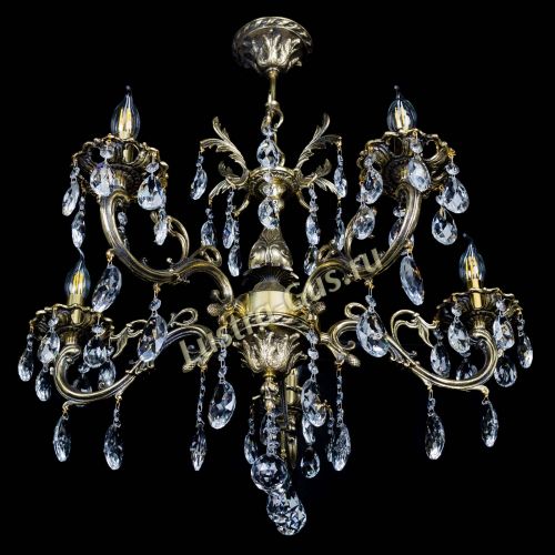 Люстра бронзовая Олимпия №5/1 журавлик в Новокузнецке Гусь Хрустальный