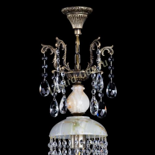 Люстра бронзовая Оникс №1/3 баден в Новокузнецке Гусь Хрустальный