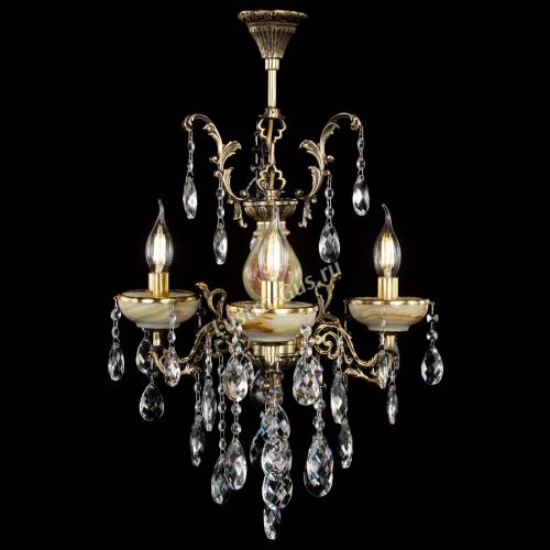 Люстра бронзовая Оникс №3/1 баден в Новокузнецке Гусь Хрустальный