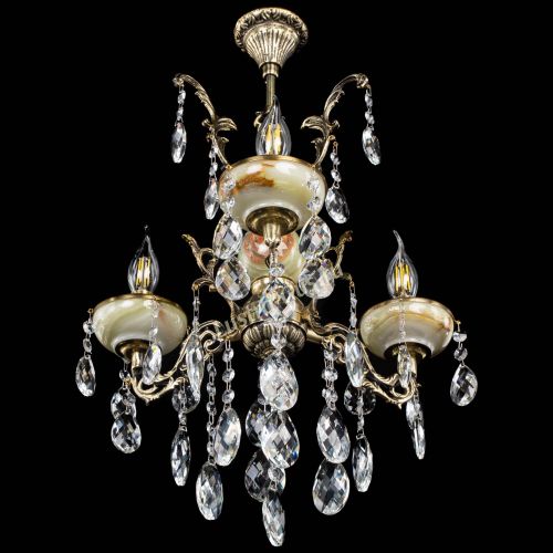 Люстра бронзовая Оникс №3/1 баден в Новокузнецке Гусь Хрустальный