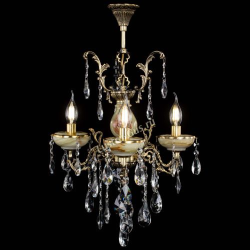 Люстра бронзовая Оникс №3/1 лучик в Новокузнецке Гусь Хрустальный