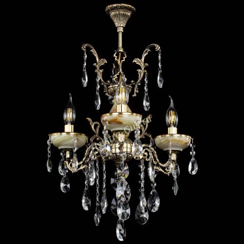 Люстра бронзовая Оникс №3/1 лучик в Новокузнецке Гусь Хрустальный