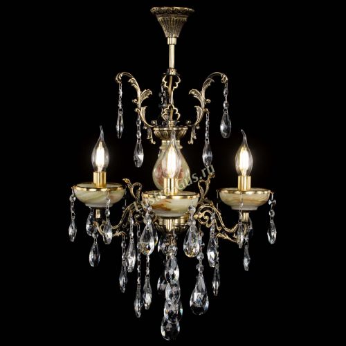 Люстра бронзовая Оникс №3/1 журавлик в Новокузнецке Гусь Хрустальный