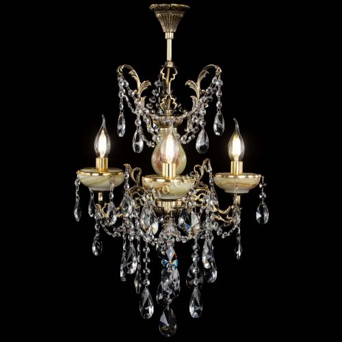 Люстра бронзовая Оникс №3/2 лучик в Новокузнецке Гусь Хрустальный