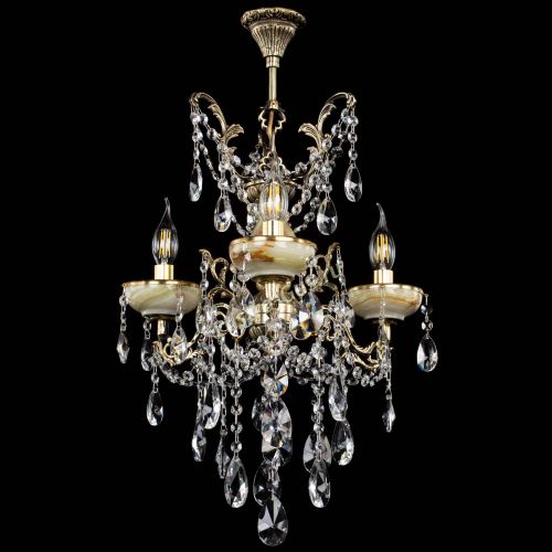 Люстра бронзовая Оникс №3/2 лучик в Новокузнецке Гусь Хрустальный