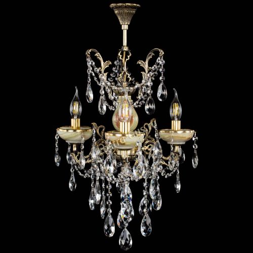 Люстра бронзовая Оникс №3/2 журавлик в Новокузнецке Гусь Хрустальный