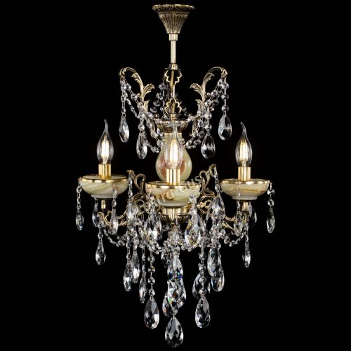 Люстра бронзовая Оникс №3/2 журавлик в Новокузнецке Гусь Хрустальный