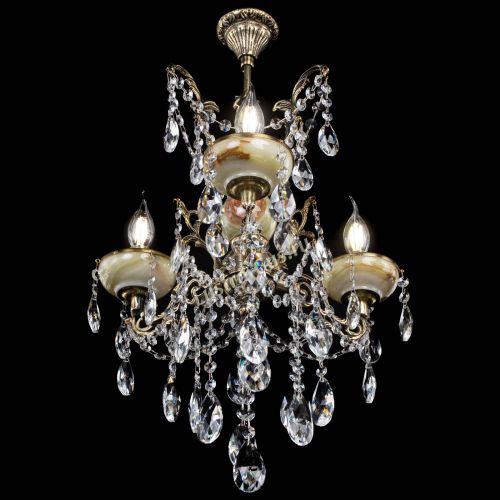 Люстра бронзовая Оникс №3/2 журавлик в Новокузнецке Гусь Хрустальный