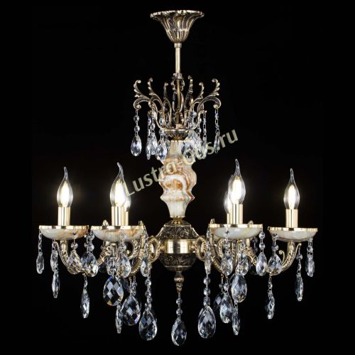 Люстра бронзовая Оникс №6/1 баден в Новокузнецке Гусь Хрустальный