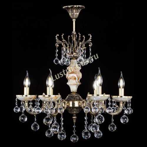 Люстра бронзовая Оникс №6/1 шар в Новокузнецке Гусь Хрустальный