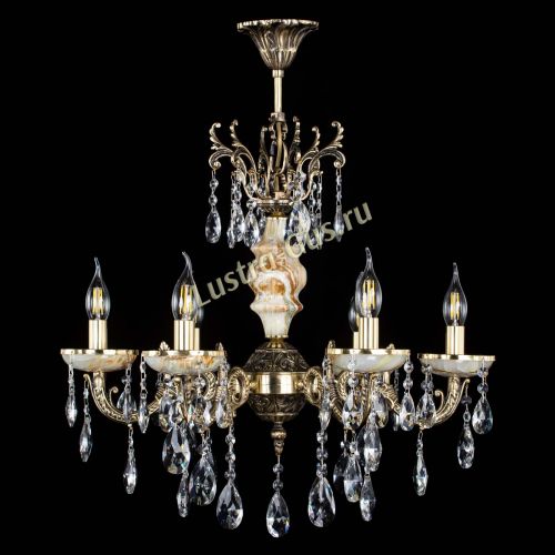 Люстра бронзовая Оникс №6/1 журавлик в Новокузнецке Гусь Хрустальный