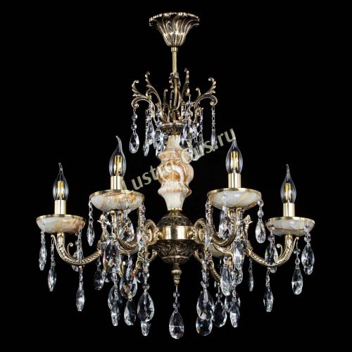 Люстра бронзовая Оникс №6/1 журавлик в Новокузнецке Гусь Хрустальный